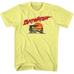 American Classics Tees Men's Baywatch Silhouette Lightweight Tee