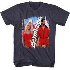 American Classics Tees Men's Baywatch Pam/Dave Lightweight Tee