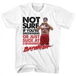 American Classics Men's Baywatch Sucks At Swimming Lightweight Tee Tees