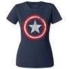 Impact Women's Captain America Distress Shield Tee