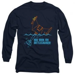 Trevco Men's Star Trek Tos Battlecruiser Long Sleeve Tee New