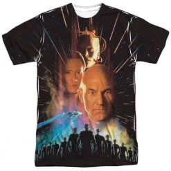 Trevco New Men's Star Trek First Contact Poster Sublimated Tee