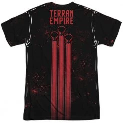 Trevco Men's Star Trek Terrans Unite Sublimated Tee New