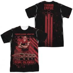 Trevco Men's Star Trek Terrans Unite Sublimated Tee New