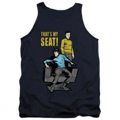 Trevco Men's Star Trek Tos My Seat Tank Top New
