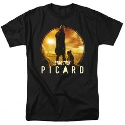 Trevco Men's Star Trek Picard A Man And His Dog Tee New