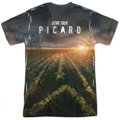 Trevco New Men's Star Trek Picard Picard Poster Sublimated Tee