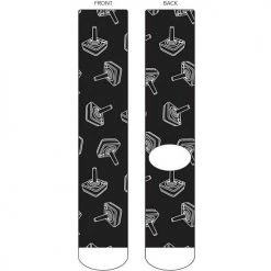 H3 Atari Joysticks Retro Style Knit Crew Socks