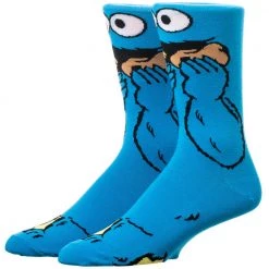 Bioworld Sesame Street Cookie Monster 360 Character Crew Sock