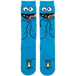 Bioworld Sesame Street Cookie Monster 360 Character Crew Sock
