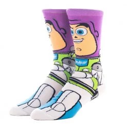 Bioworld Disney Pixar Toy Story Buzz Lightyear 360 Character Crew Sock