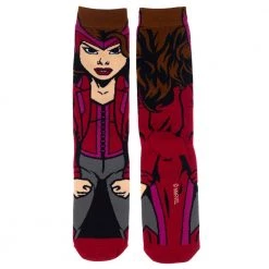 Bioworld Marvel Avengers Scarlet Witch 360 Character Crew 360 Character Crew Sock New