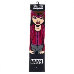 Bioworld Marvel Avengers Scarlet Witch 360 Character Crew 360 Character Crew Sock New