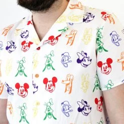 Cakeworthy Disney Rainbow Sensational 6 Button Up Shirt New