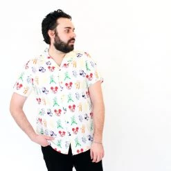 Cakeworthy Disney Rainbow Sensational 6 Button Up Shirt New