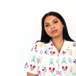 Cakeworthy Disney Rainbow Sensational 6 Button Up Shirt New