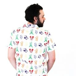 Cakeworthy Disney Rainbow Sensational 6 Button Up Shirt New