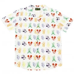 Cakeworthy Disney Rainbow Sensational 6 Button Up Shirt New