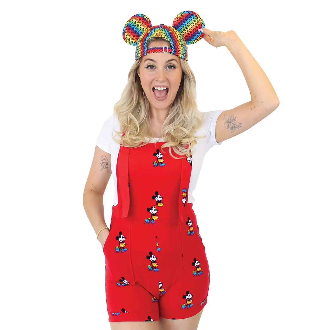 Cakeworthy Disney Rainbow Mickey Mouse Overalls 3 Cakeworthy Disney Rainbow Mickey Mouse Overalls