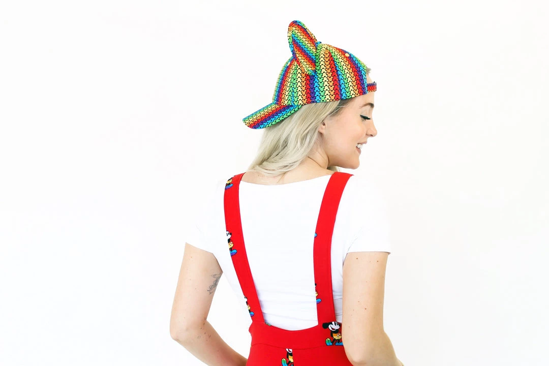 Cakeworthy Disney Rainbow Mickey Mouse Overalls 5 Cakeworthy Disney Rainbow Mickey Mouse Overalls