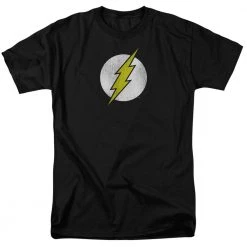 Trevco Men's Dc Comics The Flash Logo Distressed Tee