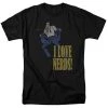 Trevco New Men's Dc Comics Superman I Love Nerds Tee