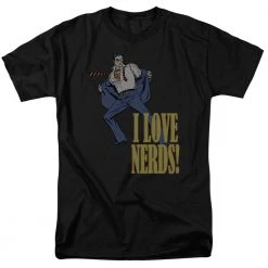 Trevco New Men's Dc Comics Superman I Love Nerds Tee