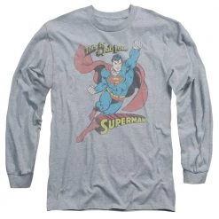 Trevco Men's Dc Comics Superman On The Job Long Sleeve Tee