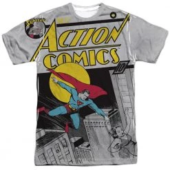 Trevco New Men's Dc Comics Superman No. 23 Sublimated Tee