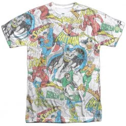 Trevco Men's Dc Comics Superman Super Collage Sublimated Tee New
