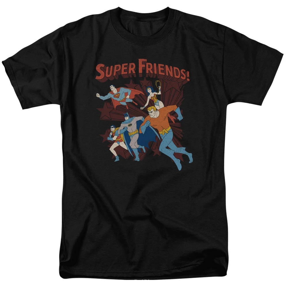 Trevco Men's Dc Comics Super Friends Superhero Tee New 1 Trevco Men's Dc Comics Super Friends Superhero Tee New