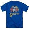 Trevco Men's Dc Comics Superman Super Circle Tee New