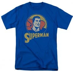 Trevco Men's Dc Comics Superman Super Circle Tee New