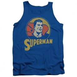 Trevco New Men's Dc Comics Superman Super Circle Tank Top