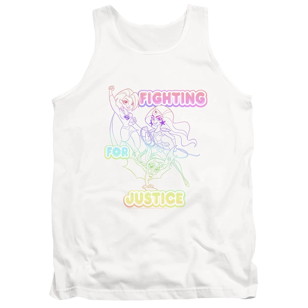 Trevco New Men's Dc Superhero Girls Fighting For Justice Tank Top 1 Trevco New Men's Dc Superhero Girls Fighting For Justice Tank Top