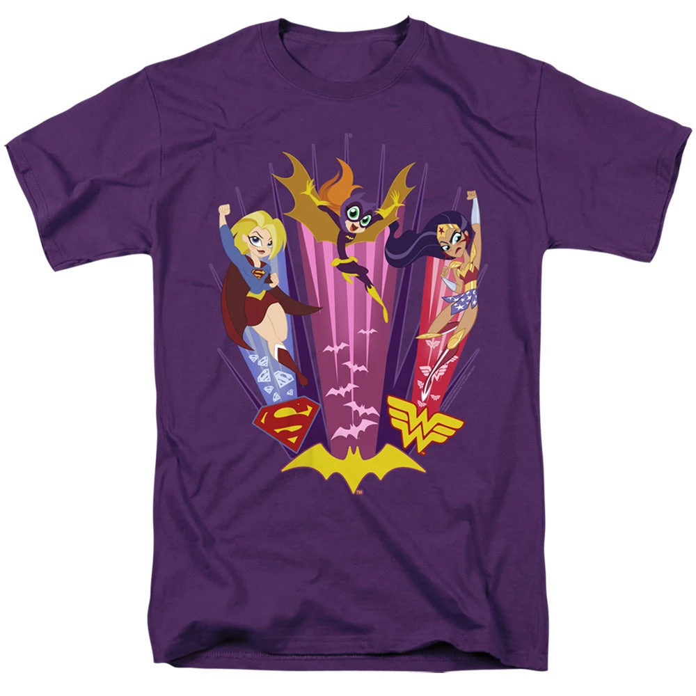 Trevco Men's Dc Superhero Girls Super Trio Tee 1 Trevco Men's Dc Superhero Girls Super Trio Tee