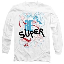 Trevco Men's Dc Superhero Girls Be Super Long Sleeve Tee