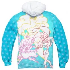 Trevco New Men's Dc Superhero Girls Justice Gang Sublimated Pullover Hoodie