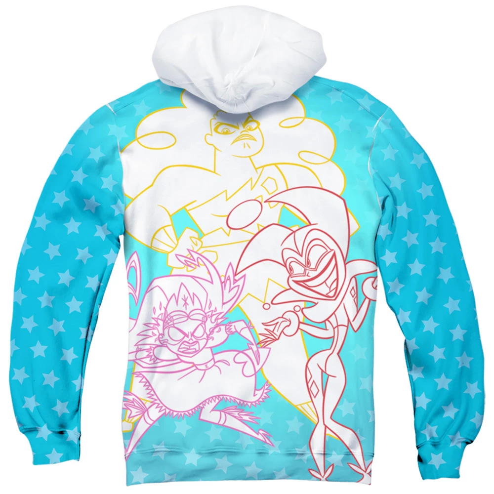 Trevco New Men's Dc Superhero Girls Justice Gang Sublimated Pullover Hoodie 2 Trevco New Men's Dc Superhero Girls Justice Gang Sublimated Pullover Hoodie