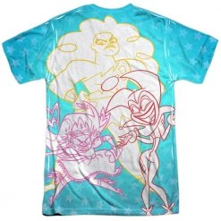 Trevco Men's Dc Superhero Girls Justice Gang Sublimated Tee