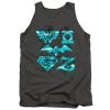 Trevco Men's Dc Superhero Girls Line Art Group Tank Top