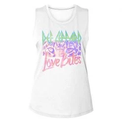 American Classics Women's Def Leppard Love Bites Muscle Tank Top