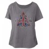 American Classics Women's Def Leppard Pour Some Triangle Dolman Tee