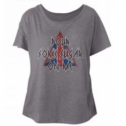 American Classics Women's Def Leppard Pour Some Triangle Dolman Tee