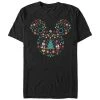 Fifth Sun Men's Disney Mickey Mouse Christmas Collage Tee