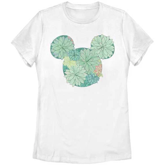 Fifth Sun Women's Dinsey Mickey Mouse Succulents Tee 1 Fifth Sun Women's Dinsey Mickey Mouse Succulents Tee