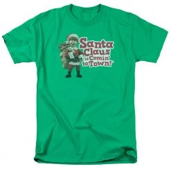 Trevco New Men's Santa Claus Is Coming To Town Tee