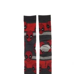 Bioworld Marvel Comics Deadpool Casual Crew Socks 5-Pack