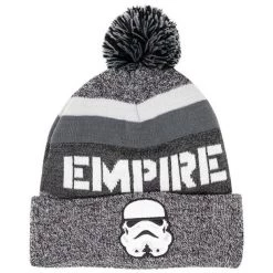 Concept One Star Wars Storm Trooper Intarsia & Embroidered Cuff Pom Beanie
