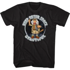 American Classics New Men's Fraggle Rock Keep Outer Space Beautiful Tee